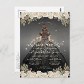 フローラ白黒金ゴールドグラムプリンセスキンセアニェラ ポストカード (正面/裏面)