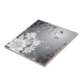 フローラ白黒 タイル (側面)