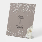 フローラ真珠ウェルカムサインブライダルシャワー 台座サイン (正面)