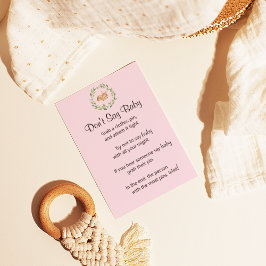 フローラ眠っている鹿の女の子"言わないベビー"ゲーム ポスター