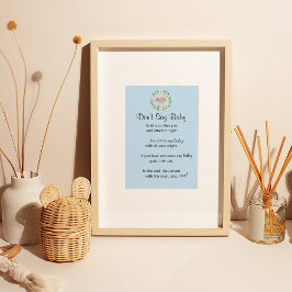 フローラ眠っている鹿の少年"ベビーを言わない"ゲーム ポスター