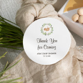 フローラ眠っている鹿の赤ちゃんシャワーの好意 ラウンドシール