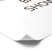 フローラ眠る鹿のシャワー歓迎サイン ポスター (角)