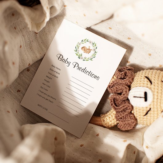 フローラ眠る鹿の赤ちゃんシャワー予測ゲーム