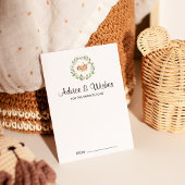 フローラ眠る鹿ベビーシャワーアドバイスカード アドバイスカード