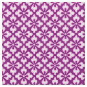 フローラ着物プリント、薄紅梅 ファブリック (クローズアップ)