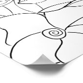 フローラ着色白黒園 ポスター (角)