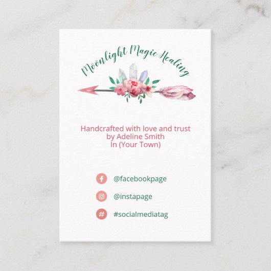 フローラ矢印スペルJARキャンドルキット製品ライン 名刺 (正面)