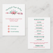 フローラ矢印スペルJARキャンドルキット製品ライン 名刺 (正面/裏面)