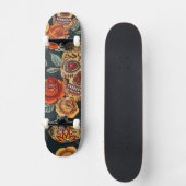 フローラ砂糖スカルシャツ、死の日 スケートボード (正面)