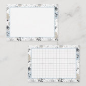 フローラ確認の実行ノートカード 名刺 (正面/裏面)