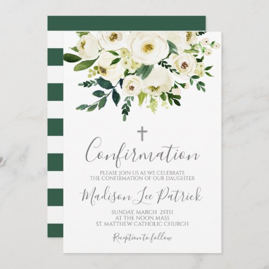 フローラ確認招待状 招待状 (正面/裏面)