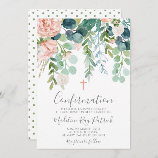 フローラ確認 招待状 (正面/裏面)