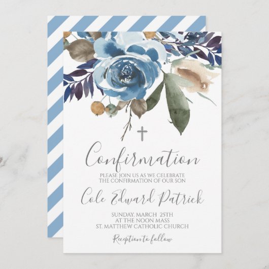 フローラ確認 招待状 (正面/裏面)