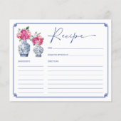 フローラ磁器ブライダルレシピカード (正面)