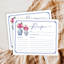 フローラ磁器ブライダルレシピカード