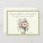 フローラ祈りの言葉聖なる書物、 経典聖句 ポストカード (正面/裏面)