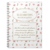 フローラ祈りの言葉要求仕訳帳 ノートブック (正面)