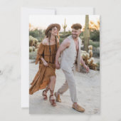 フローラ祝の愛カップルのシャワー写真 招待状 (裏面)