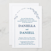 フローラ私の愛するユダヤ人ヘブライ人の結婚式の招待 招待状 (正面/裏面)