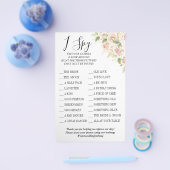 フローラ私はスパイ結婚式のレセプションゲームカード チラシ (シングル)