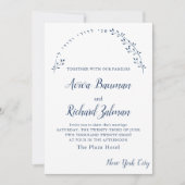 フローラ私は愛するユダヤ人の結婚式招待状 招待状 (正面)