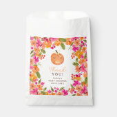 フローラ秋かわいいカボチャの赤ちゃんシャワー フェイバーバッグ (正面)