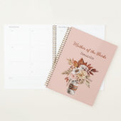 フローラ秋の紅葉マザーオブブライド結婚ズ プランナー手帳 (ディスプレー)