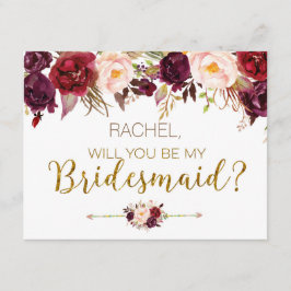 フローラ秋は私の花嫁カード 招待状