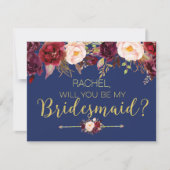 フローラ秋は私の花嫁カード 招待状 (正面)