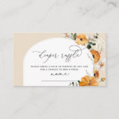 フローラ秋アーチおむつラッフルチケット エンクロージャーカード (正面)