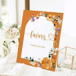 フローラ秋アーチカボチャお願い1つを取る 台座サイン