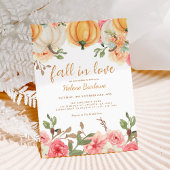 フローラ秋インラブカボチャブライダルシャワー 招待状