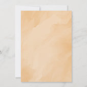 フローラ秋インラブパンプキンハートブライダルシャワー 招待状 (裏面)