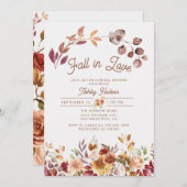フローラ秋インラブブライダルシャワー 招待状 (正面/裏面)