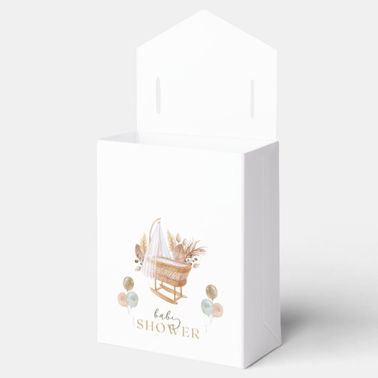 フローラ秋クレードル赤ちゃんシャワーお願いボックス フェイバーボックス (オープン)