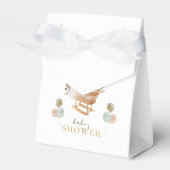 フローラ秋クレードル赤ちゃんシャワーお願いボックス フェイバーボックス (正面サイド)