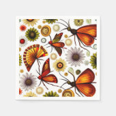 フローラ秋デザイン スタンダードカクテルナプキン (正面)