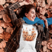 フローラ秋ハロウィーンパンプキン幽霊 Tシャツ