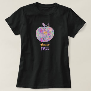 フローラ秋パンプキンハッピー秋引用文 Tシャツ
