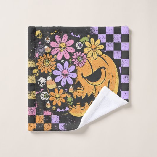 フローラ秋パンプキンハロウィーン ウォッシュタオル (ウォッシュタオル)