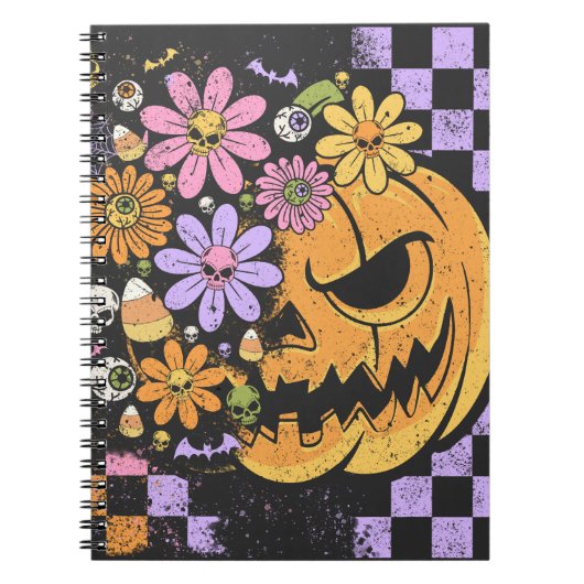 フローラ秋パンプキンハロウィーン ノートブック (正面)