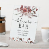 フローラ秋ブライダルシャワーミモザバー標識 台座サイン (インサイチュ)