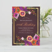 フローラ秋ブルゴーニュ100thバースデーパーティー 招待状 (スタンド正面)