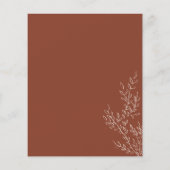 フローラ秋ボホテラコッタブラウンボタニカルバジェット チラシ (裏面)