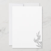 フローラ秋ボー澄んホインディボタニカル私たちは 招待状 (裏面)