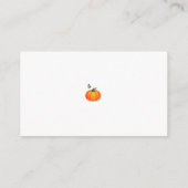 フローラ秋リースかわいいカボチャ エンクロージャーカード (裏面)