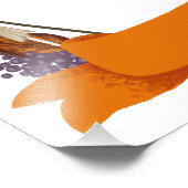 フローラ秋リース秋の花パンプキンコーヒー フォトプリント            (角)