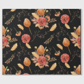 フローラ秋包装紙 ラッピングペーパー (フラット)