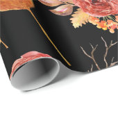 フローラ秋包装紙 ラッピングペーパー (ロールコーナー)